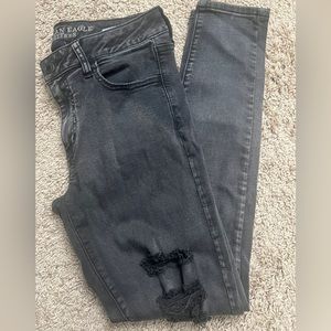 American Eagle Black faded Jean